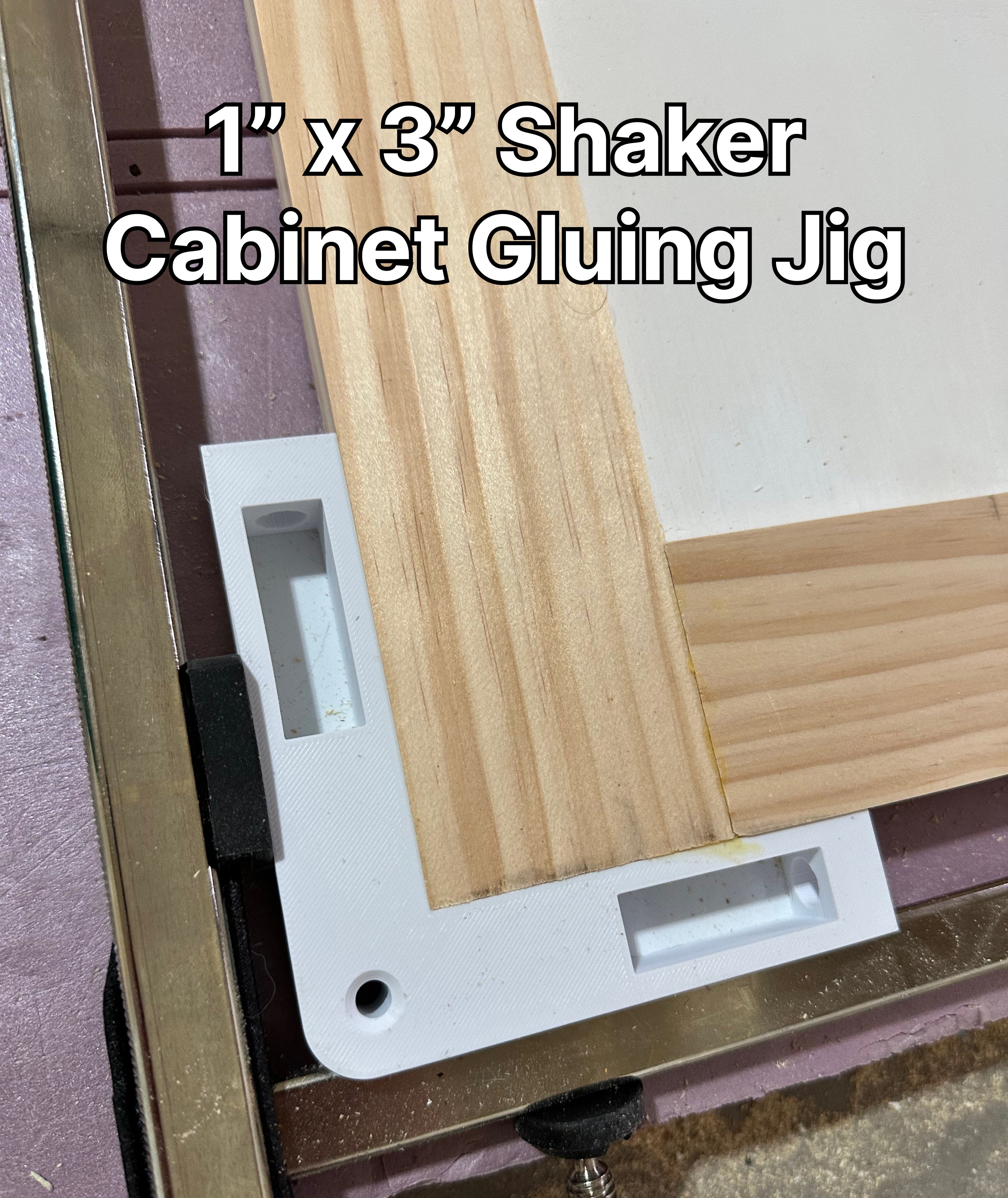Shaker Cabinet Door Gluing Jig for 1x3
