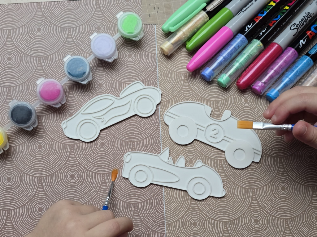 Race Car Coloring Craft Vehicle Set