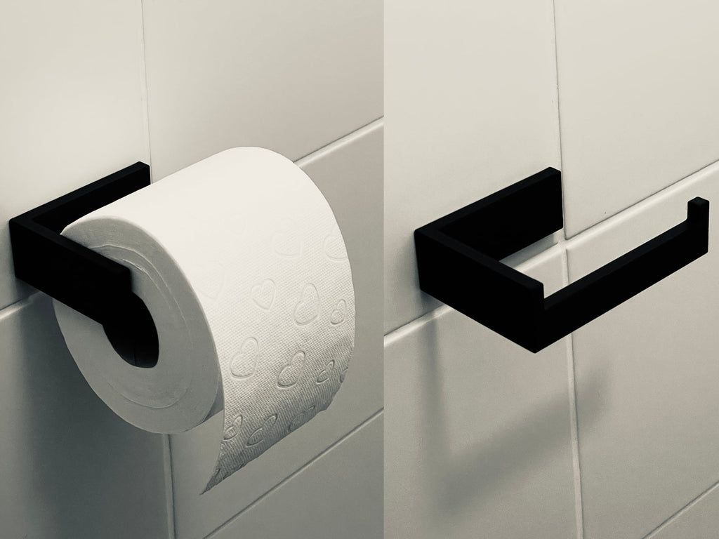 Modern Toilet Paper Holder (Glue Mount)