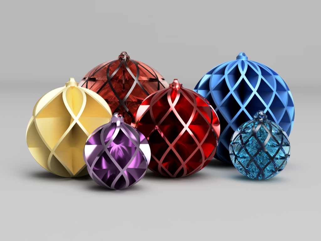 Christmas Ball, full cross ribs
