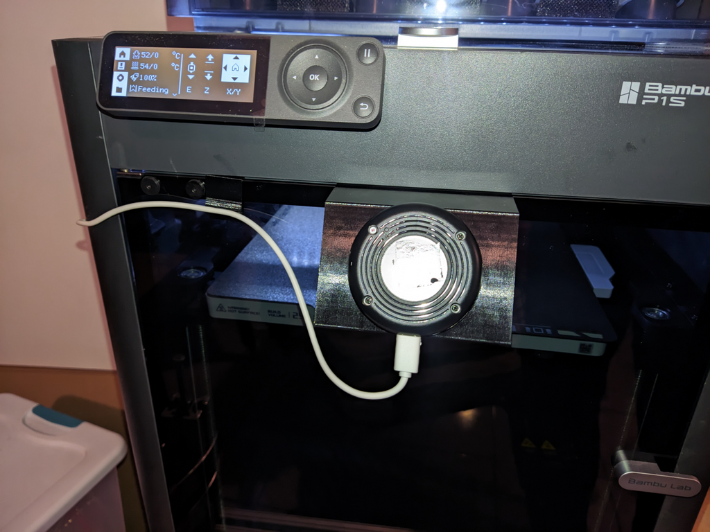 Yi Cam 1080p P1S & X1C Front Glass Angled Mount