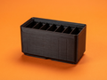 Gridfinity 1x2 Bin with 6-Slot Divider