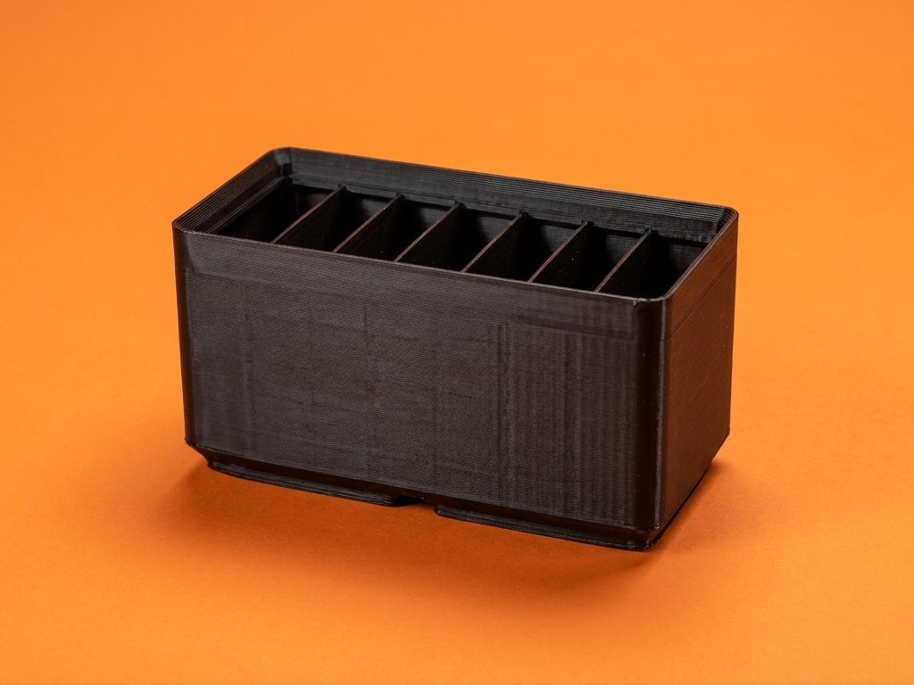 Gridfinity 1x2 Bin with 6-Slot Divider