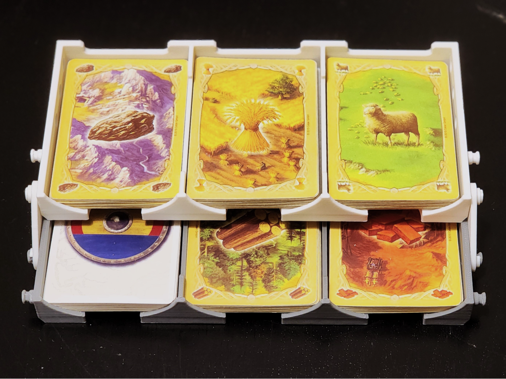 Catan 3 or 4 Trays for 55x80mm Cards