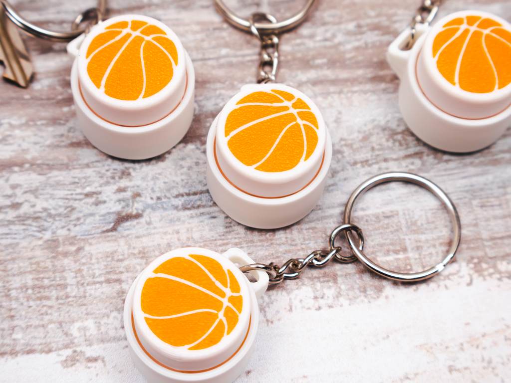 Basketball Clicky Fidget Keychain Toy