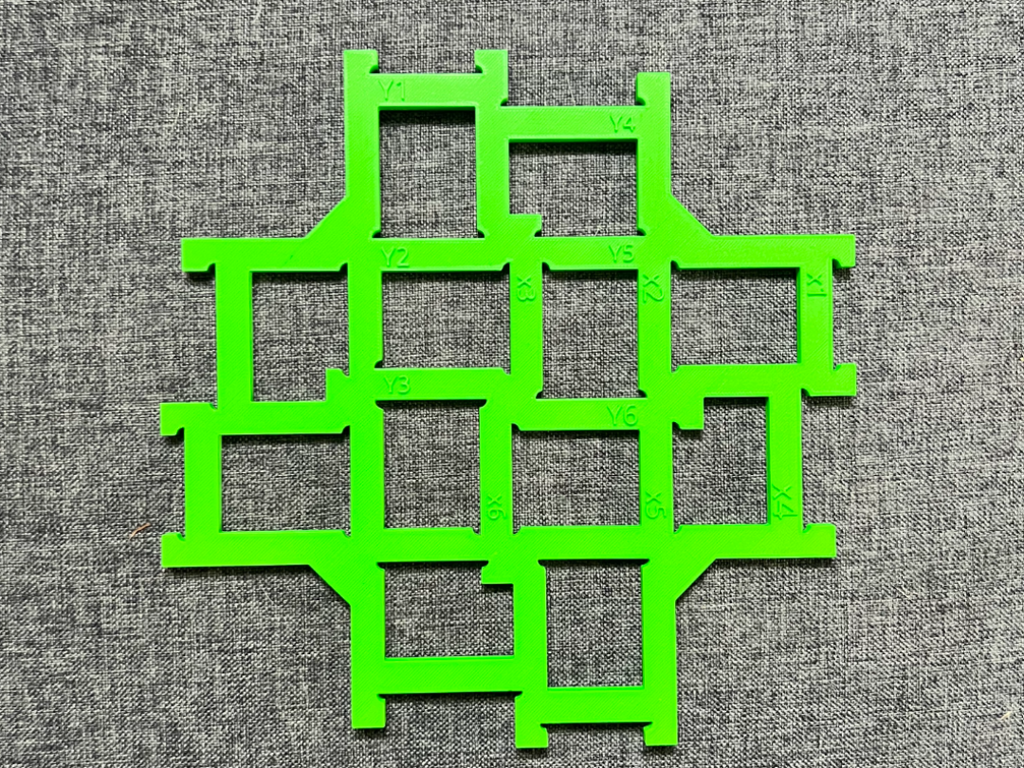 Dimensional correction test piece