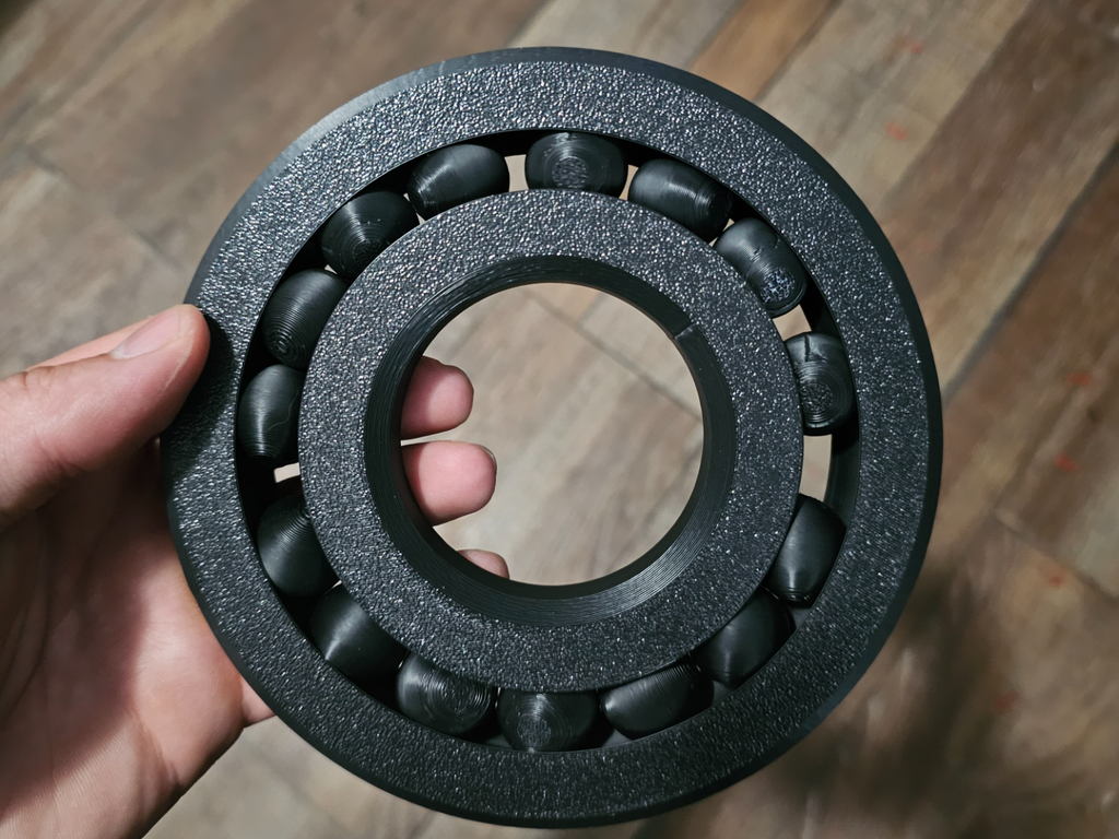 Print in place ball bearing large fidget