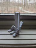 Glass Shower Towel Hook with Toothbrush Holder