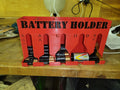 battery organizer for AAA, AA, C, D and 9v batteries