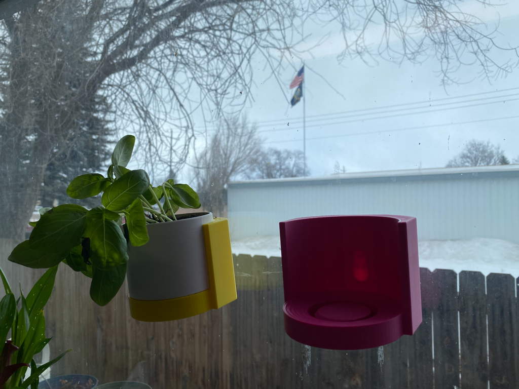 Window Herb Planter for Square Corcelain Cups