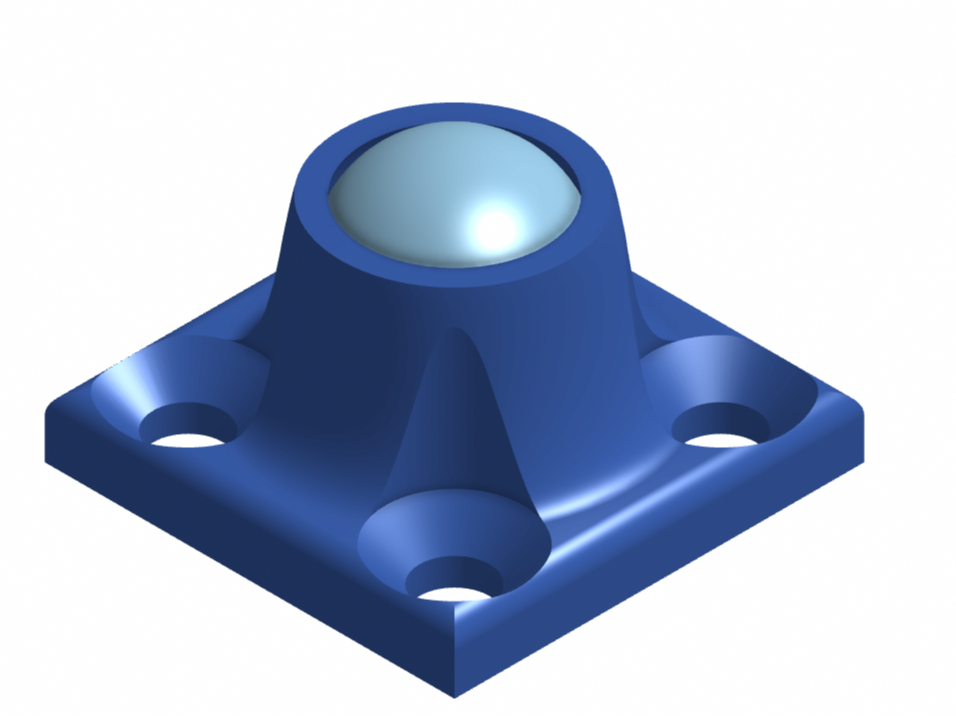 Mini Omni-Ball Caster Wheel - Print in Place