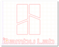 DXF - Bambu lab logo