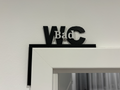Wc Bad Schild