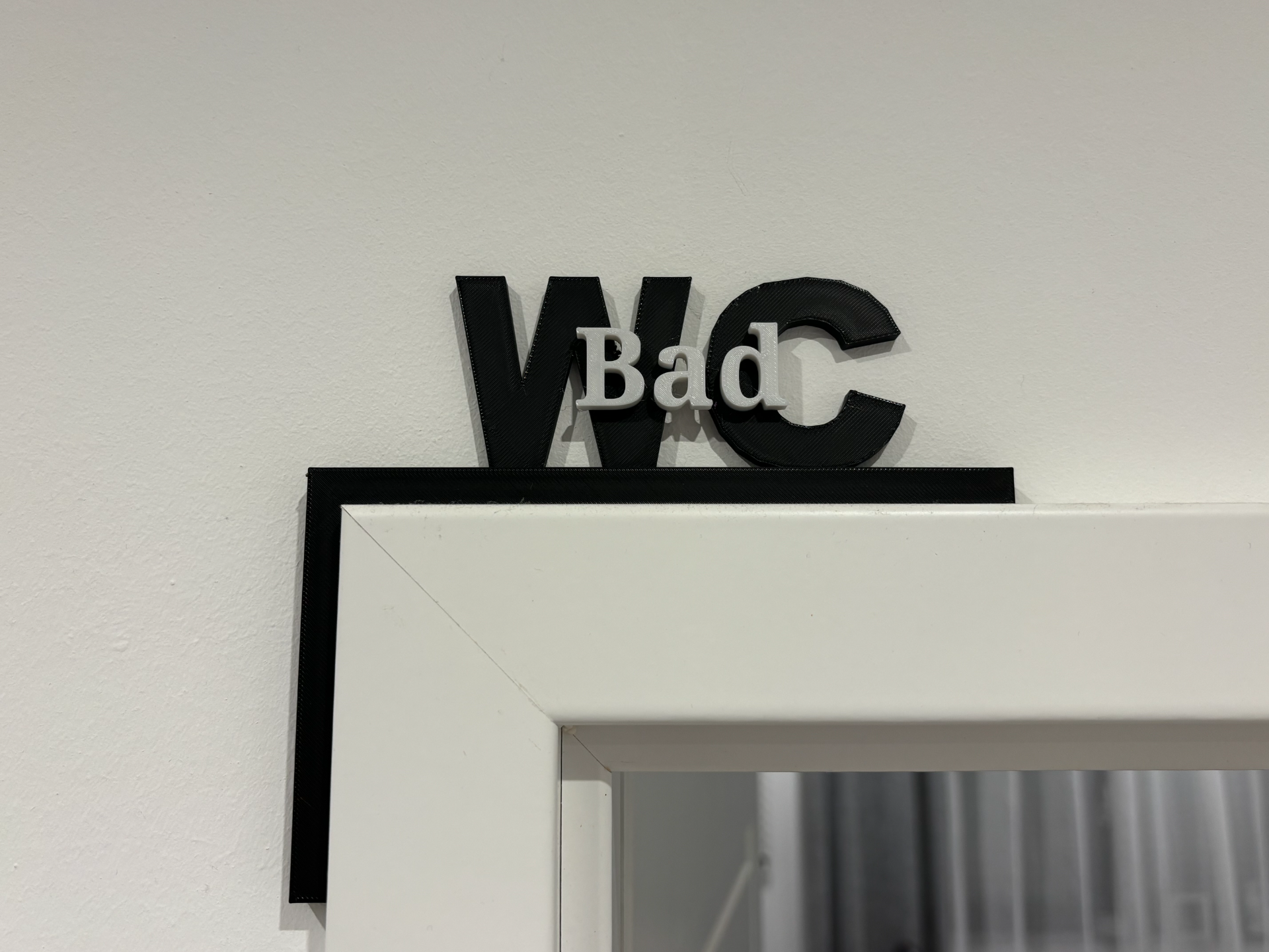 Wc Bad Schild