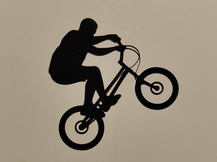 bike trial wall art