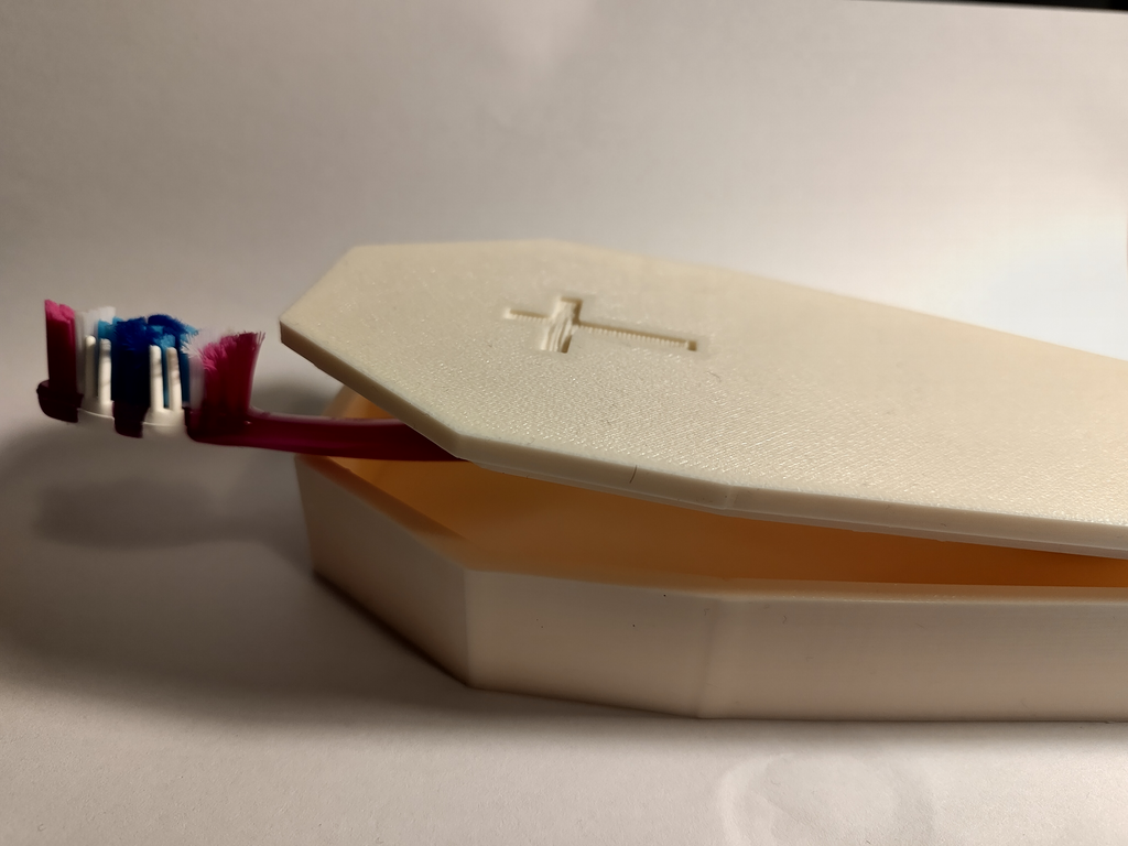 Toothbrush coffin