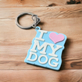Love my dog keychain