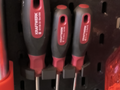 Skadis holder for 3 screwdrivers