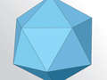 Blank 20 sided Die Icosahedron