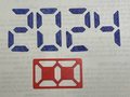 Digital Number Stencil