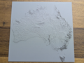 Australia with 100x vertical exaggeration