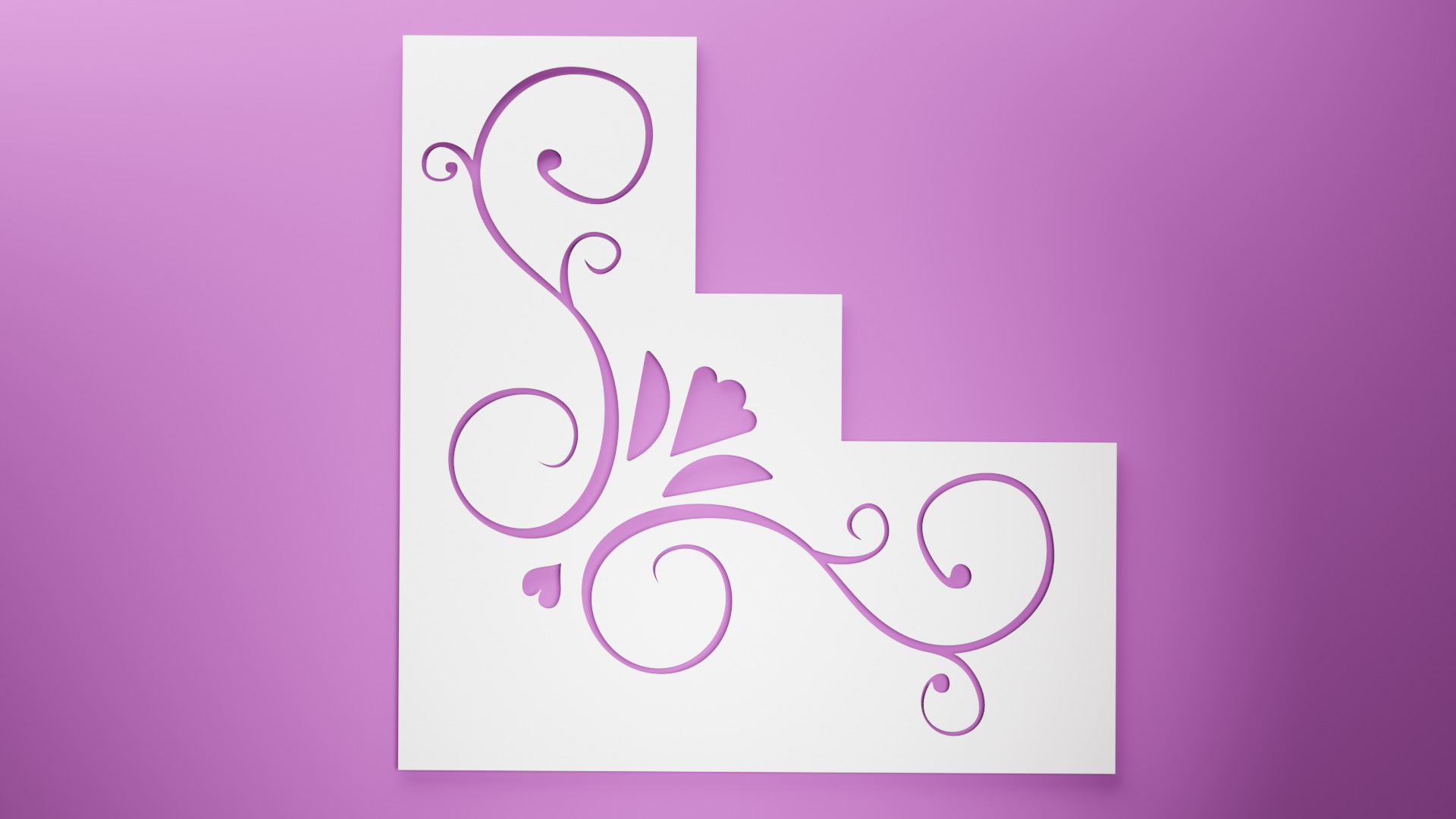 Flower Shaped Stencil