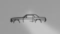 Ford Mustang 1968 2D wall art