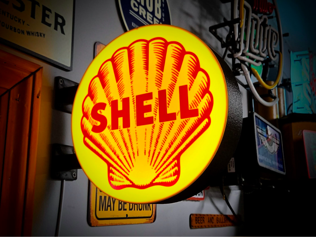 SHELL LOGO - 2-Sided Gas Station Lightbox Sign