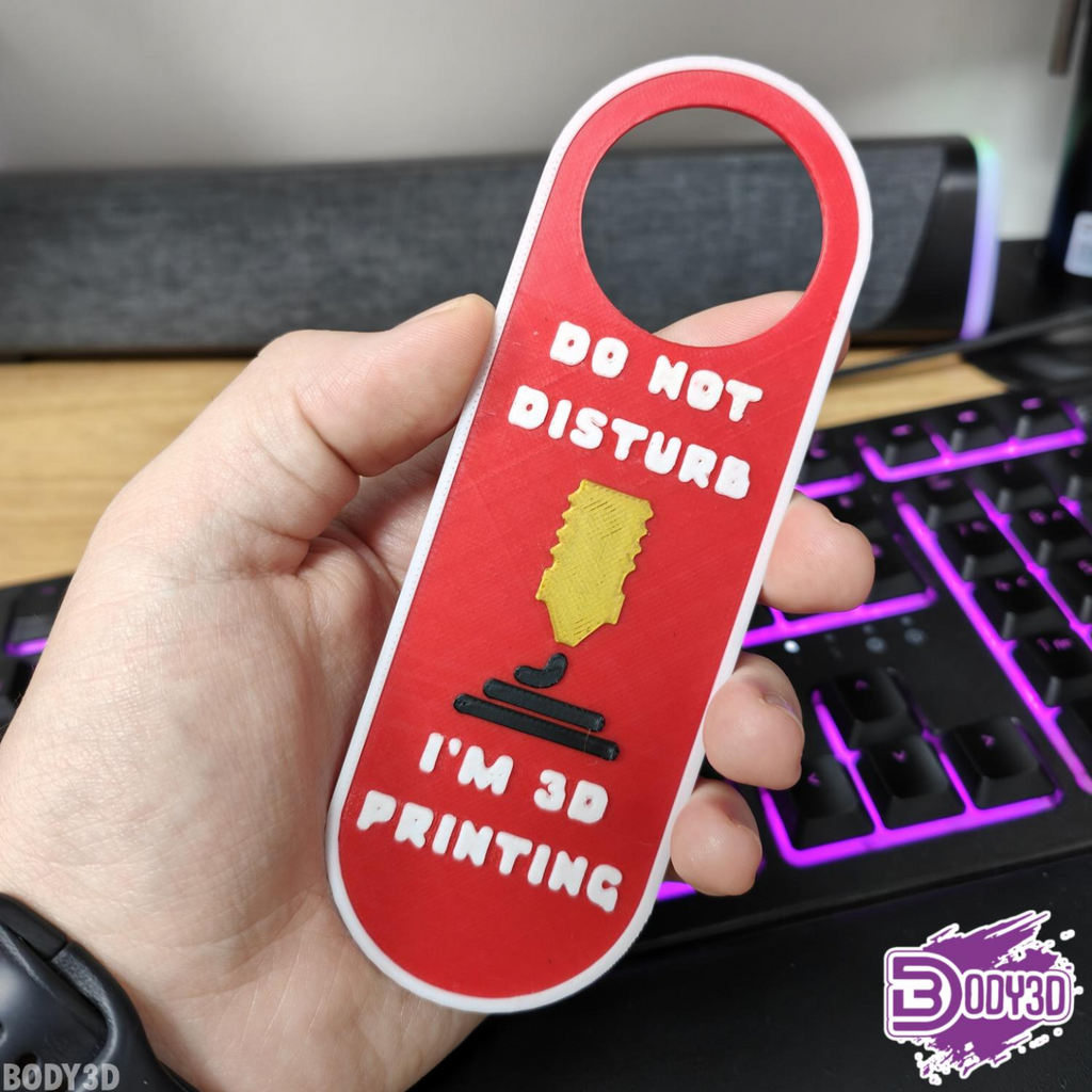 Do Not Disturb Plate - I Am 3D Printing