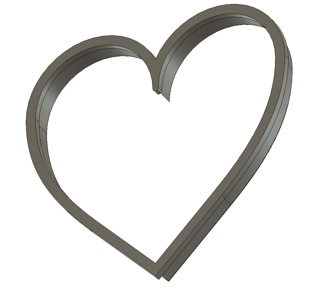 Heart cookie cutter