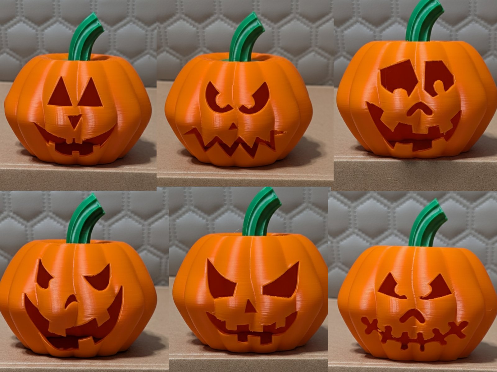 35 faces - Pumpkin tea light