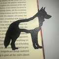 German Shepherd dog bookmark