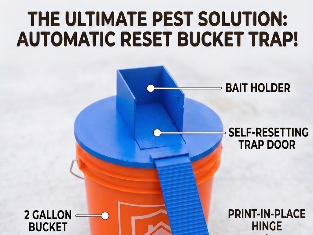 Mouse trap 2-gallon bucket