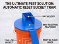 Mouse trap 2-gallon bucket