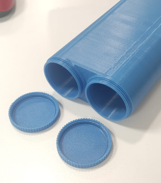 Double tube container