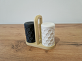 Salt and Pepper Shaker with Stand