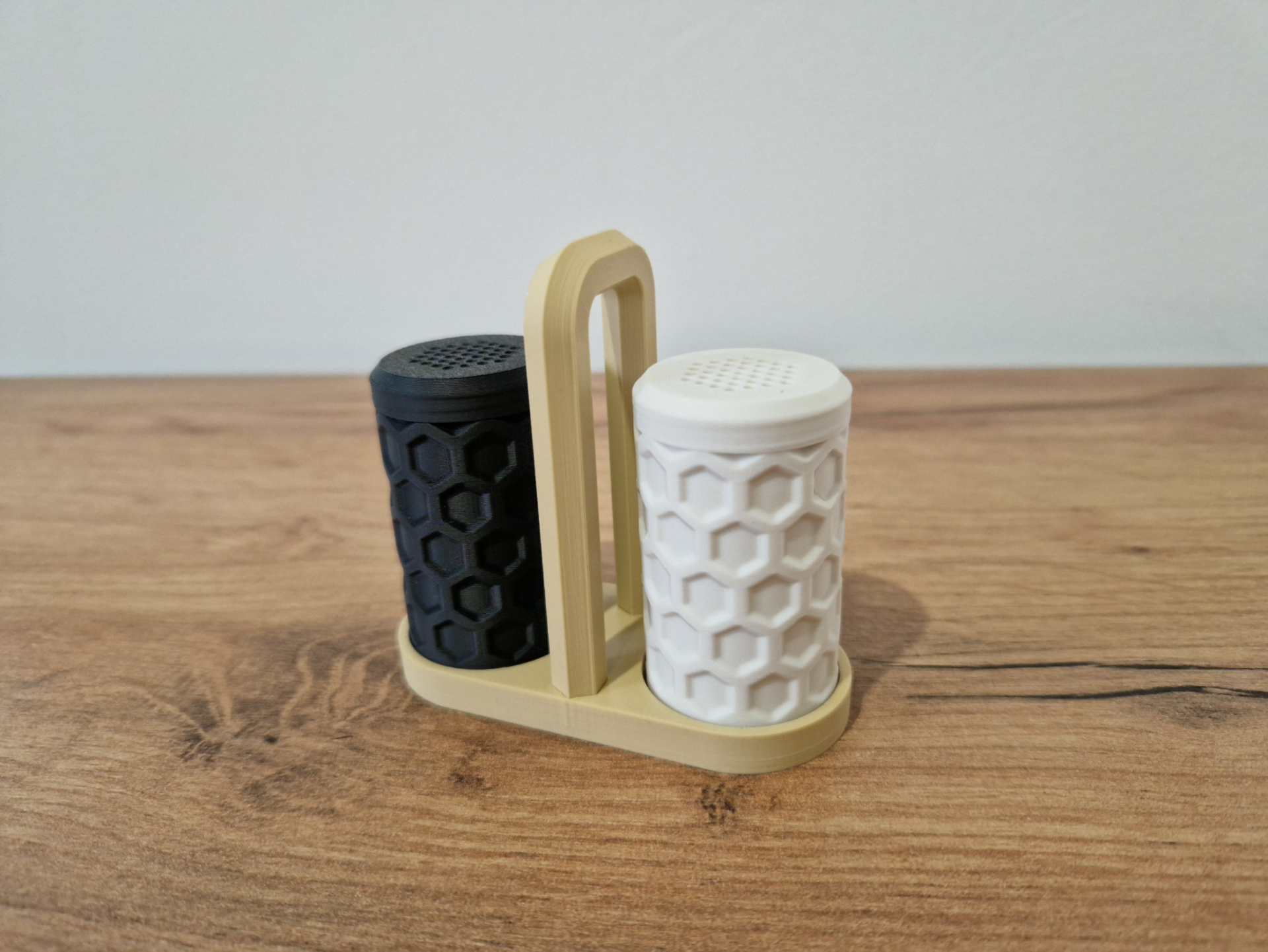 Salt and Pepper Shaker with Stand