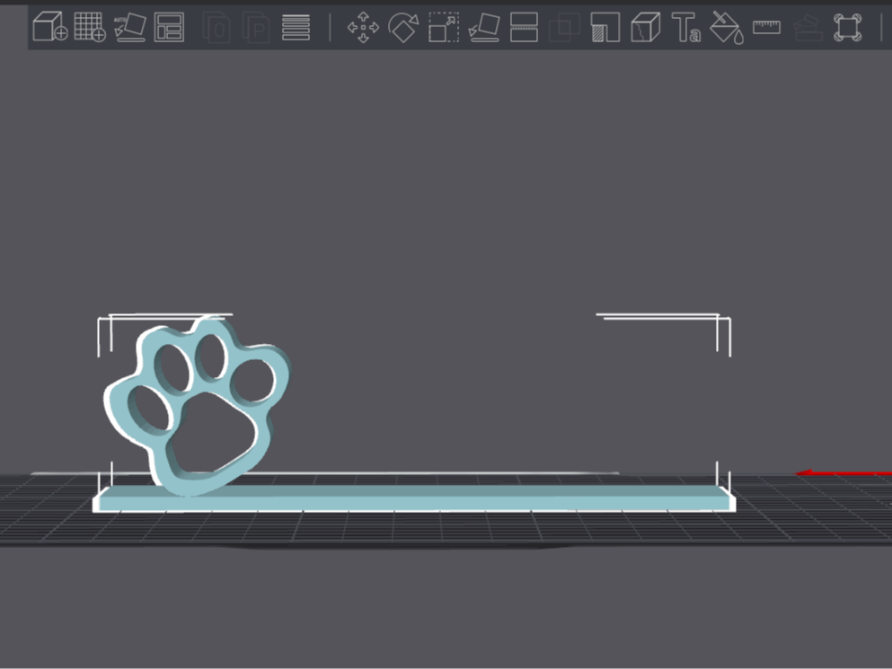 Paw Print Name Plate