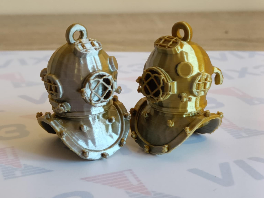 Diving Helmet Model and Keychain
