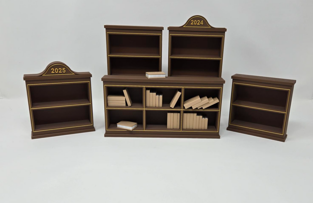 Miniature Bookcase Set