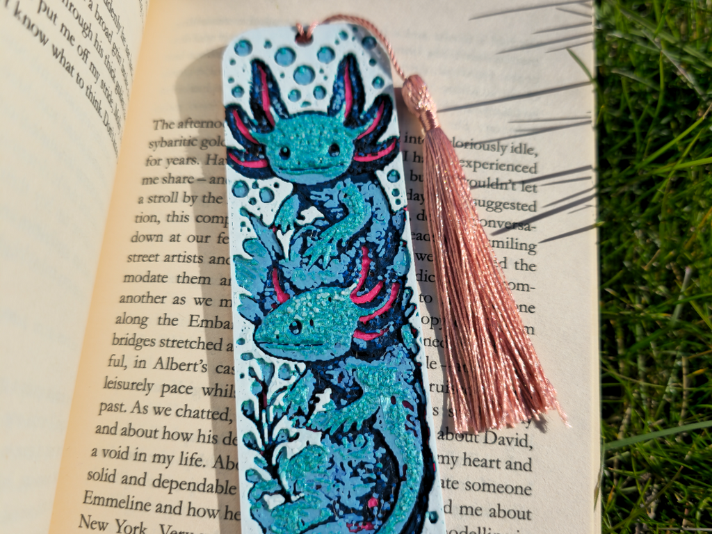 Axolotl Fantasy Bookmark 6 Colours 1 AMS