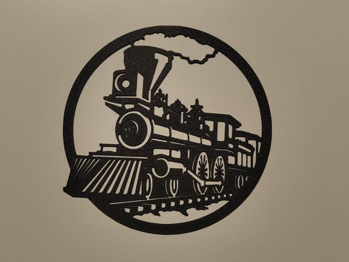 Vapor train wall art