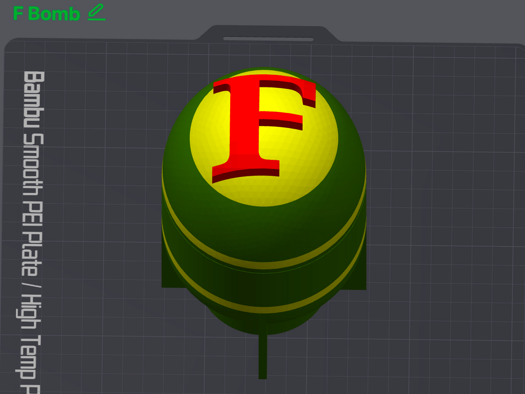 F Bomb hanging Lamp (60mm bulb)