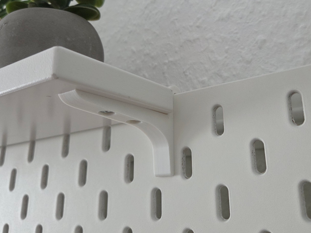 Ikea-Skadis Regalhalterung