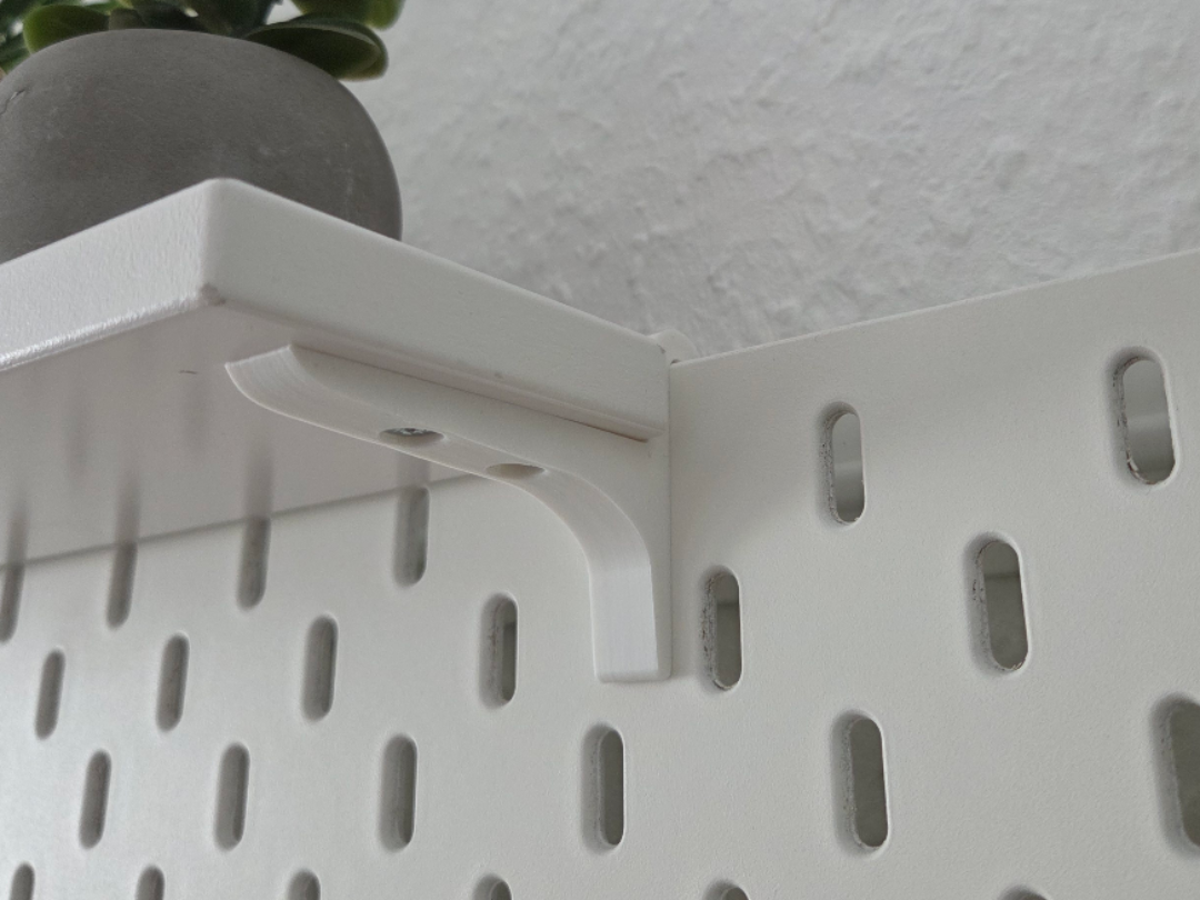 Ikea-Skadis Regalhalterung