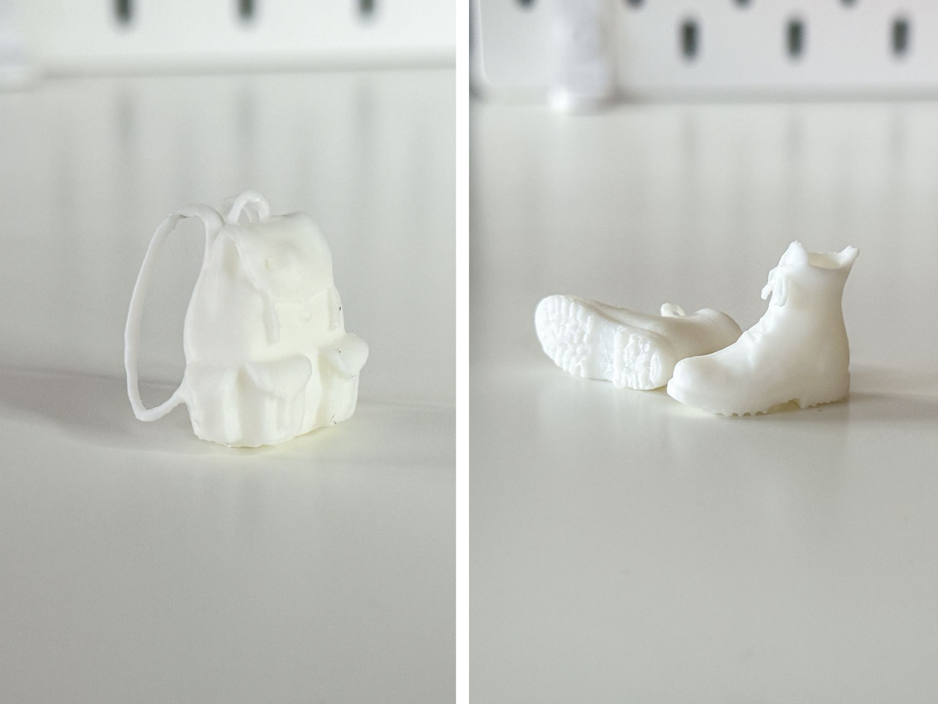 Miniature Backpack and Boots for your diorama