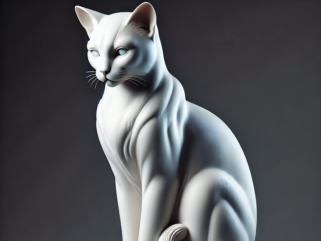 Cat statue