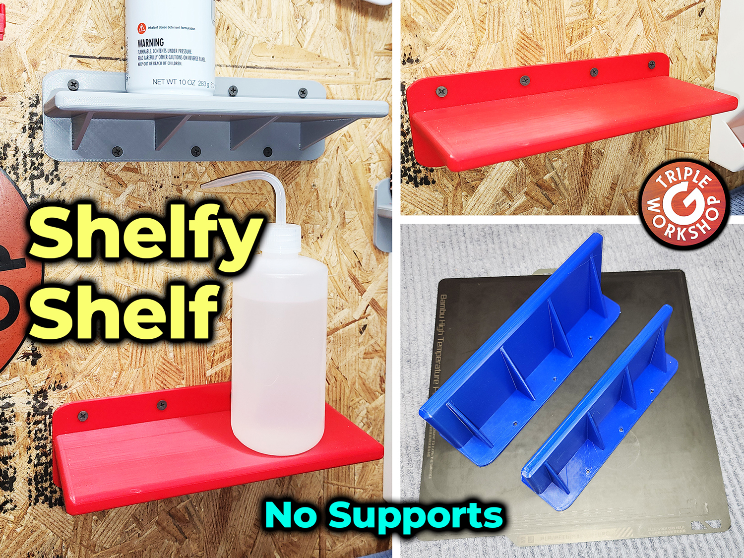 Shelfy Shelf - No Supports - Scalable