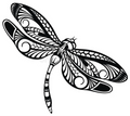 Dragonfly 2d wall art home decor