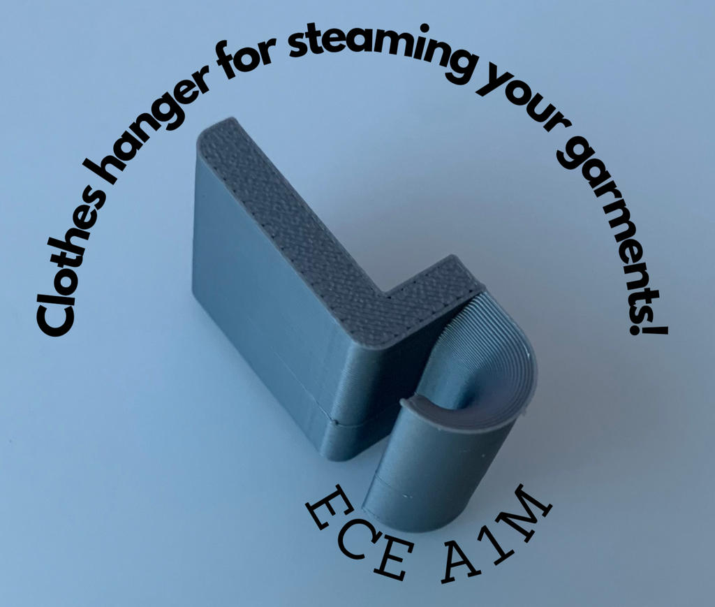 Clothes hanger for steaming your garments